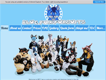 Tablet Screenshot of bf-fursuits.com